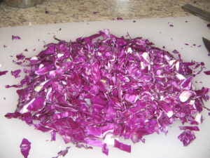 finely chopped cabbage